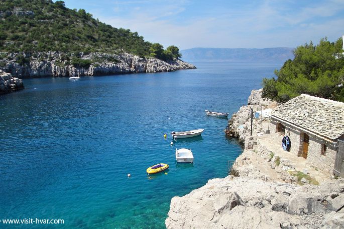 Bay Mala Stiniva Poljica Island Hvar