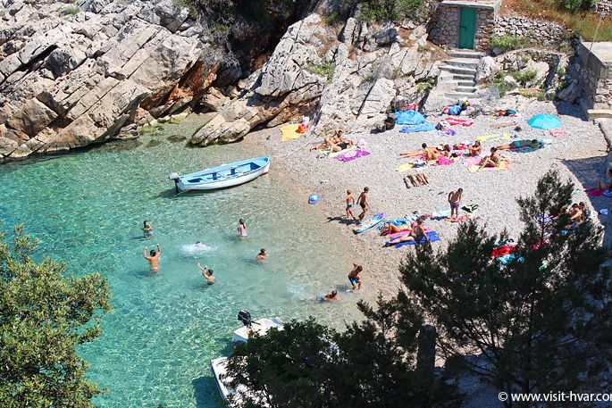 Spiaggia Pakomina Le Spiagge Sullisola Di Hvar